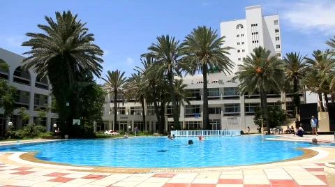 Swimming pool in hotel Video stock 772150