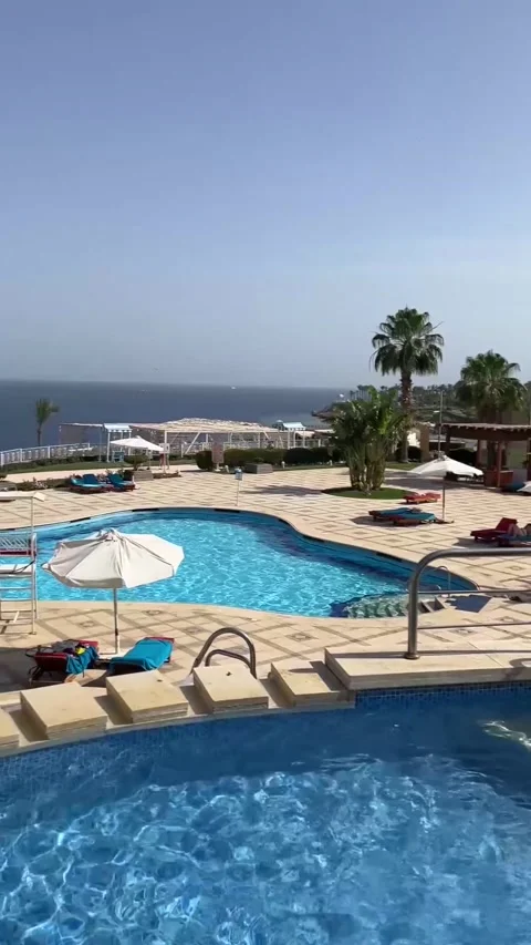 Swimming pool at the hotel Stock Footage 301011074