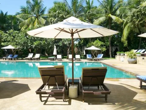 Swimming pool hotel Stock Photos