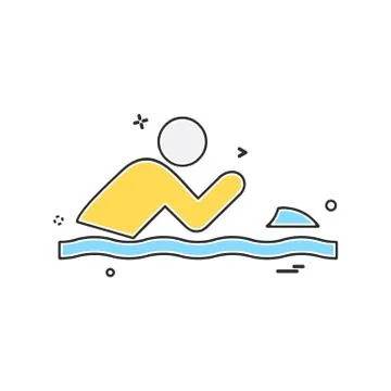 Swimming pool icon design vector Stock Illustration