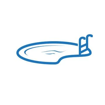 Swimming pool icon Stock Illustration