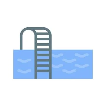Swimming Pool Icon Image. Stock Illustration