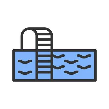 Swimming Pool Icon Image. Stock Illustration