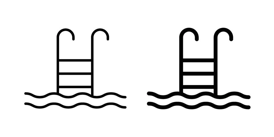 Swimming pool icon vector design. EPS10 Stockillustratie