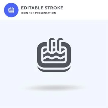 Swimming Pool icon vector, filled flat sign, solid pictogram isolated on white Illustrazione stock