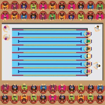 Swimming pool. Stock Illustration