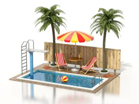 Swimming pool Stock Illustration