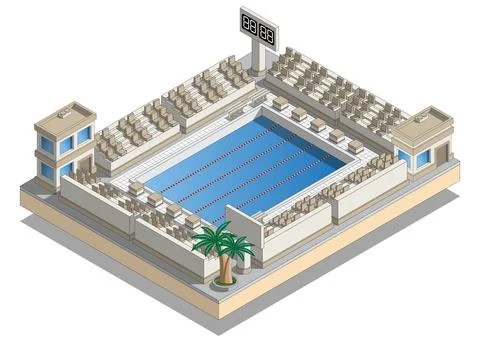 Swimming pool. Ilustración de archivo