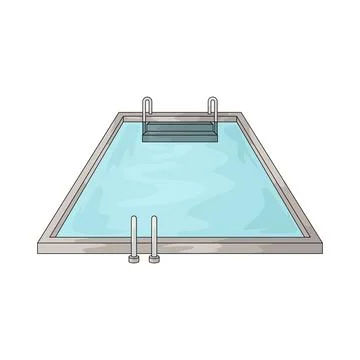 Swimming pool illustration Ilustración de archivo