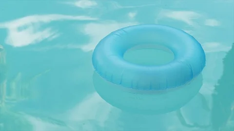 SWIMMING POOL INFLATABLE FLOAT Stock Footage 77623739