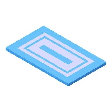 Swimming pool isometric illustration representing summer vacation and healt.. Stock Illustration