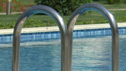 Swimming Pool Ladder Stock-Footage 101538922