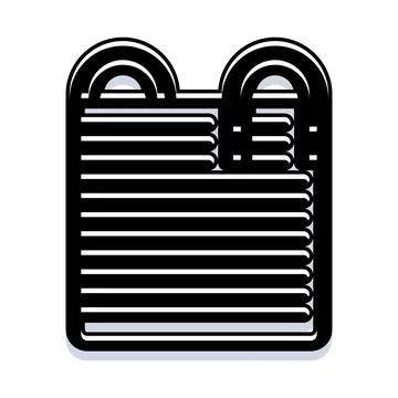 Swimming pool ladder icon representing recreation activity Stock Illustration