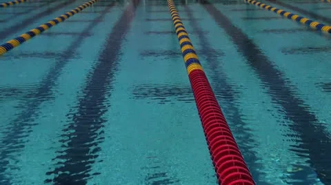 Swimming pool lanes Stock Footage 26247988