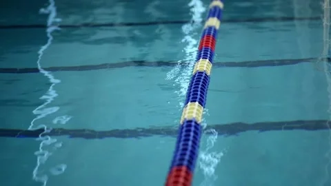 Swimming Pool Lanes Stock Footage 152734827