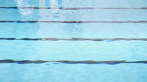Swimming Pool Lanes Horizontal Lines Background Stock Footage 45997569