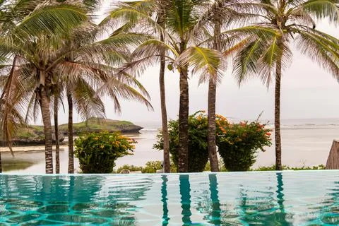 Swimming pool overlooking Stock Photos