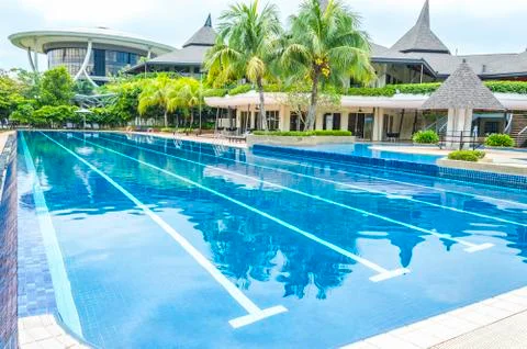 The swimming pool Stock Photos