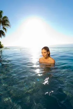 In the swimming pool Stock Photos