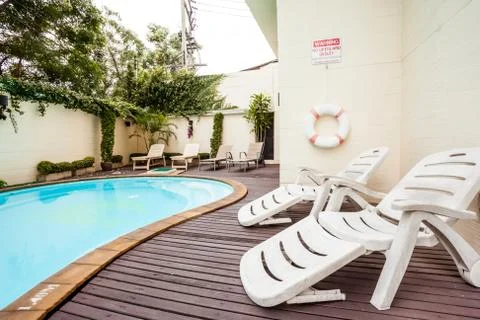 The swimming pool Stock Photos