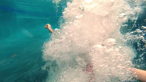 Swimming Pool Plunge Stock Footage 330532192