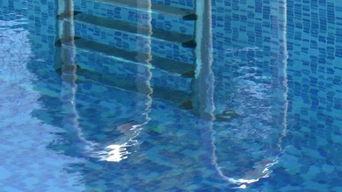 Swimming Pool Reflections Stock Footage 101383832