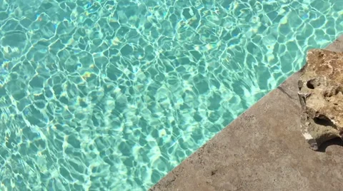 Swimming pool reflections freedom and happiness in 1080p Stock Footage 49638047