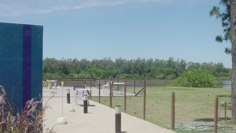 Swimming pool at resort Stock Footage 75180330