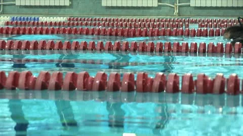 Swimming pool scuba diving 2 Stock Footage 12534582