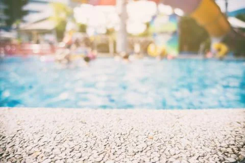 Swimming pool side rock surface for backdrop Stock Photos