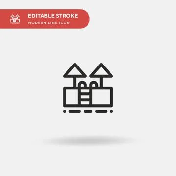 Swimming Pool Simple vector icon. Illustration symbol design template for web Illustrazione stock