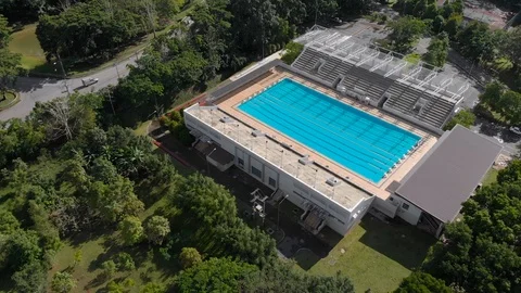 Swimming pool stadium Video stock 89556098