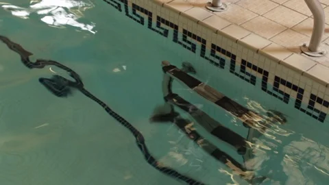 Swimming pool stairs Stock-Footage 107626763