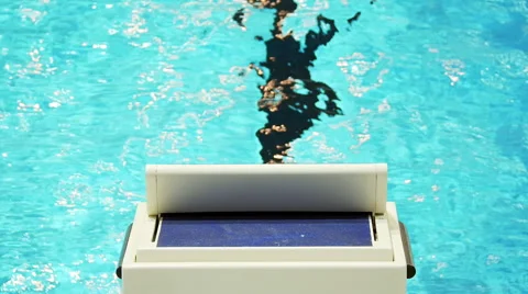 Swimming pool stand Background Stock Footage 44430365