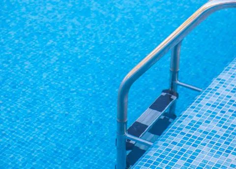 Swimming pool steps Stock Photos