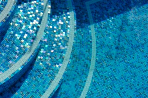 Swimming pool steps Stock Photos