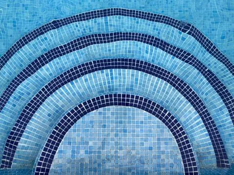 Swimming pool steps Stock Photos