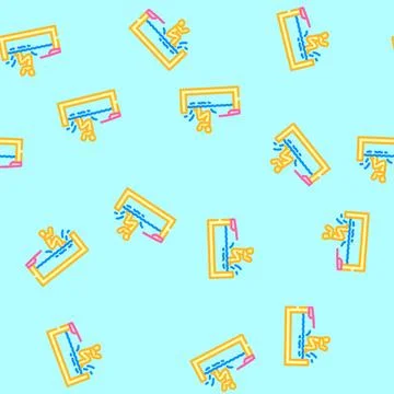 Swimming pool summer spend time vector seamless pattern 스톡 일러스트