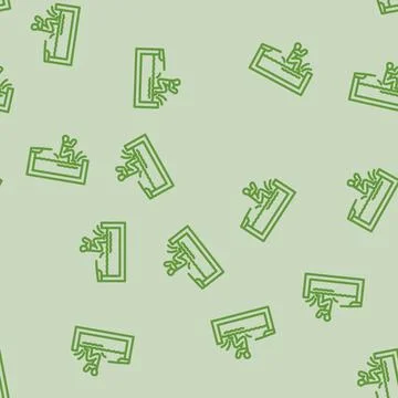 Swimming pool summer spend time line vector seamless pattern Stock Illustration