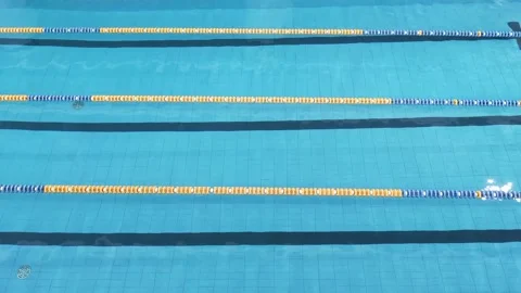 Swimming pool top view background Stock Footage 246390529