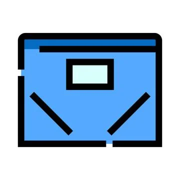Swimming pool top view icon for athletics Stock Illustration