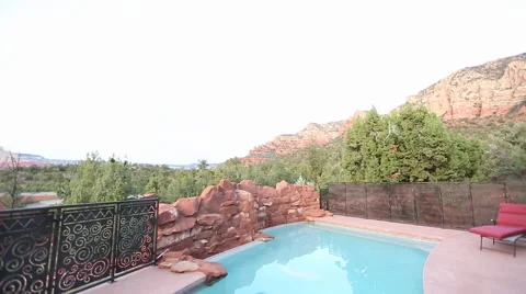 Swimming Pool View Stock Footage 40813873