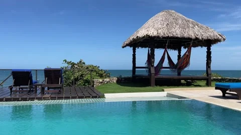 Swimming pool with a view 스톡 동영상 227801469