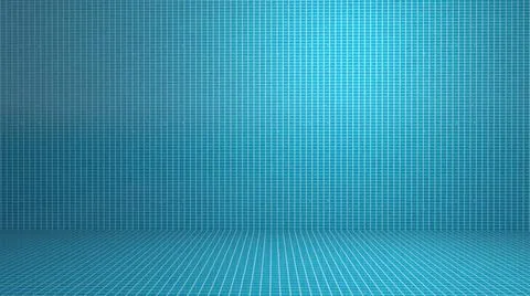 Swimming Pool Wall &amp; Floor Tile - Architectural Background Stock Illustration