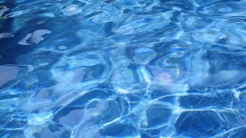 Swimming pool water abstract background. Slow motion. 1920x1080 Видео 82157147