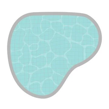 Swimming pool water background with reflection of sun, vector Illustrazione stock