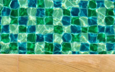 Swimming pool water background texture with space for text design Stock Photos