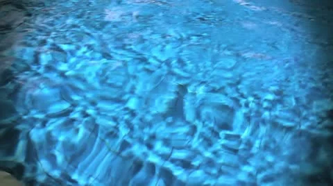 Swimming pool water blowing in the wind Video stock 10608474