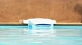 Swimming Pool Water Cleaner. Cleaning Equipment. HD Footage
