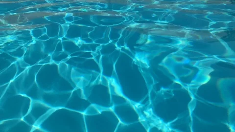 Swimming pool water moving Stock Footage 92738320